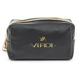 Verde Neseser cetvrtasti sa zlatnim paspulom 0237, 18×7×10 cm crna | ePonuda.com