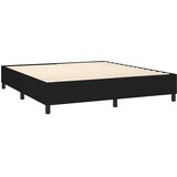  s oprugama i madracem crni 160x200 cm od tkanine | shoptok.hr