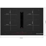 Bosch Ploča sa aspiratorom accent line Serijas 8 80 cm ugradnja sa okvirom PXX89BD56E | Eponuda.com