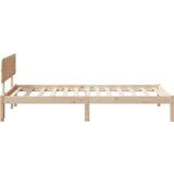 vidaXL Krevetna konstrukcija s uzglavljem 75x190 cm od čvrste borovine | shoptok.hr