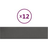  Zidna uzglavlja 12 pcs Sivi 60 x 15 cm tkanina | Eponuda.com