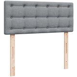 vidaXL Krevet s oprugama i madrac svjetlosivi 120 x 200cm od tkanine | shoptok.hr
