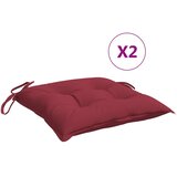  Jastuci za stolice 2 kom boja vina 40x40x7 cm tkanina Oxford | shoptok.hr