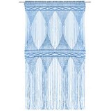  Zavjesa s makrameom plava 140 x 240 cm pamučna | shoptok.hr