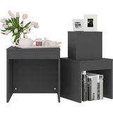  Uklapajući stolići 3 kom sivi od iverice | shoptok.hr