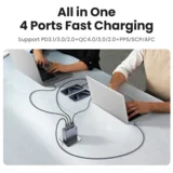 Nexode Pro 160W 4-Portni GaN USB polnilec s priloženim 1,5M 240W USB-C polnilnim kablom