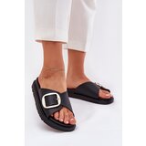 Boto Ladies Platform Sandals With Gold Buckle Black Jovira | Shoptok.si