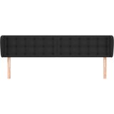  Uzglavlje s ušima crno 163x23x78/88 cm od umjetne kože | Eponuda.com