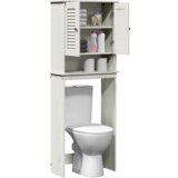 vidaXL Kabinetska WC Bijela 60 x 27 x 161 cm Masivna borovina | shoptok.hr