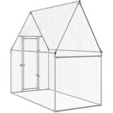  Kavez za kokoši srebrni 200 x 100 x 190 cm od pocinčanog čelika | Eponuda.com