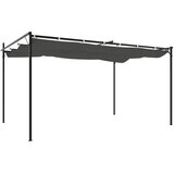  Pergola s pomičnim krovom antracit 395x292x230 cm | shoptok.hr