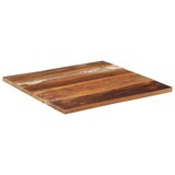  Četvrtasta stolna ploča 70x70 cm 25 - 27 mm od obnovljenog drva | shoptok.hr