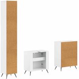 Set za kupaonicu od 3 dijela BREDA Bijela visokog sjaja | shoptok.hr