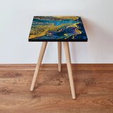 Hanah home Shp91 - navy blue navy bluebluegoldpurple side table Hanah home Shp91 - navy blue navy bluebluegoldpurple side table Slike