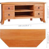 TV ormarić 100 x 40 x 45 cm od masivnog drva mahagonija | shoptok.hr