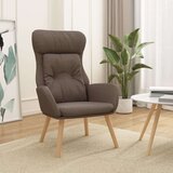  Stolica za opuštanje od tkanine smeđesiva | shoptok.hr