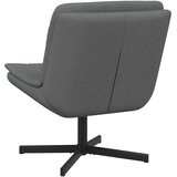  Stolica na kotačiće Tamno siva 63 x 75 x 76 cm tkanina | shoptok.hr