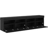 TV zidni ormari Zidne 2 pcs Crni hrast 80 x 30 x 40 cm | shoptok.hr