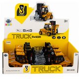  Construction Vehicle Forklift With Adjustable Gripper Lights Sounds Yellow 1:43 | shoptok.hr