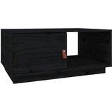 Maison Chic Klubska mizica - kavna mizica - Nizka mizica črna 80x50x35,5 trdna borovina, (21753662) Cene