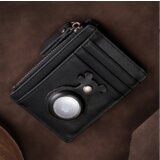 INF Usnjena denarnica z blokiranjem RFID in držalom AirTag Black, (21575355) | Shoptok.si