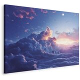  Slika - Night Concert in the Mountains: Clouds Illuminated by the Last Rays of the Sun 120x80 | shoptok.hr
