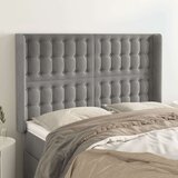  Uzglavlje s ušima svjetlosivo 147x16x118/128 cm baršunasto Cijene
