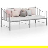  Za krevet na razvlačenje sivi metalni 90 x 200 cm Cijene