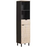  Kupaonski ormar s policom Crna i bijela 38 x 33 x 160 cm | shoptok.hr