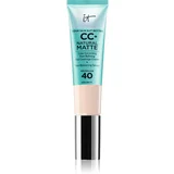 IT Cosmetics Your Skin But Better CC+ Cream Natural Matte matirajoči tekoči puder SPF 40 za ženske Fair Porcelain 32 ml