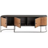 MOME TV komoda od masivnog manga u prirodnoj boji 160x55x40 cm Curve – | shoptok.hr