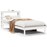 Maison Chic Posteljni okvir - Enojna postelja - Postelja za odrasle brez vzmetnice bel 90x190 cm trdna borovina-J6952, (21761157) | Shoptok.si