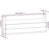  Zidni stalci za cipele 2 kom bijeli 59x9x23 cm masivna borovina | shoptok.hr