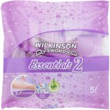 Wilkinson Sword Essentials 2 brivniki za enkratno uporabo 5 kos za ženske 5 kos Cene