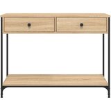  Konzolni stol boja hrasta 100 x 34 5 x 75 cm konstruirano drvo | shoptok.hr