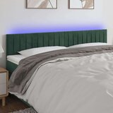  LED posteljno vzglavje temno zeleno 180x5x78/88 cm žamet, (20954486) Cene