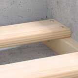  Posteljni okvir betonsko siv 90x190 cm | Shoptok.si
