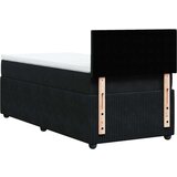 Box spring krevet s madracem crni 100x200 cm baršunasti | shoptok.hr