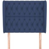  Uzglavlje s ušima plavi 103x23x118/128 cm od tkanine | shoptok.hr