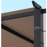  Pergola za terasu 3x3m, terasna pergola, siva | shoptok.hr