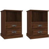 Maison Chic Dvo delni komplet Nočne omarice - Nočne mize rjavi hrast 43x36x60 cm, (21689063) | Shoptok.si