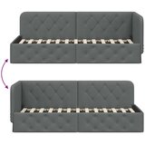  Kutni okvir kreveta Tamno siva 80 x 200 cm tkanina | shoptok.hr