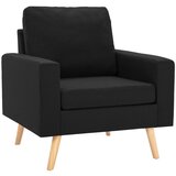 vidaXL Fotelj iz črnega blaga, (20701836) | Shoptok.si