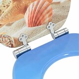  Toaletna sjedala s mekim zatvaranjem 2 pcs Morska školjka | shoptok.hr