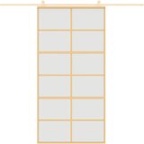  Klizna vrata zlatna 102,5x205 cm matirano staklo ESG i aluminij | shoptok.hr