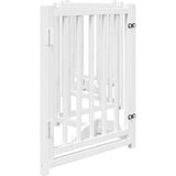  Vrata za pse s vratima sklopiva 6 panela bijela 300 cm - Bijela 50 x 60 x 2 cm 6 | shoptok.hr