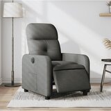 vidaXL Električni naslanjač temno sivo blago | Shoptok.si