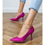 D/CEO Pink satin court shoes with rhinestones Kortis | ePonuda.com