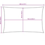  Jedro protiv sunca od tkanine Oxford pravokutno 5 x 8 m krem | shoptok.hr