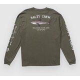 Salty Crew Bruce Majica z dolgimi rokavi dusty olive Cene